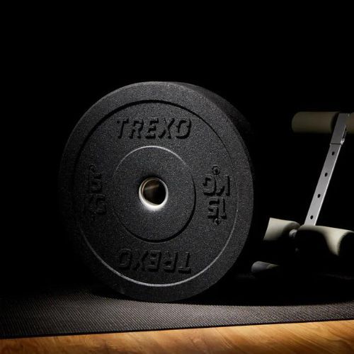 XTREXO Olympic bumper weights black TRX-BMP015 15 kg