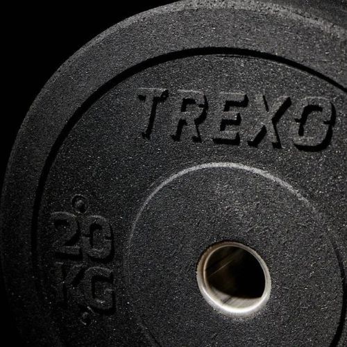 XTREXO Olympic bumper weights black TRX-BMP020 20 kg