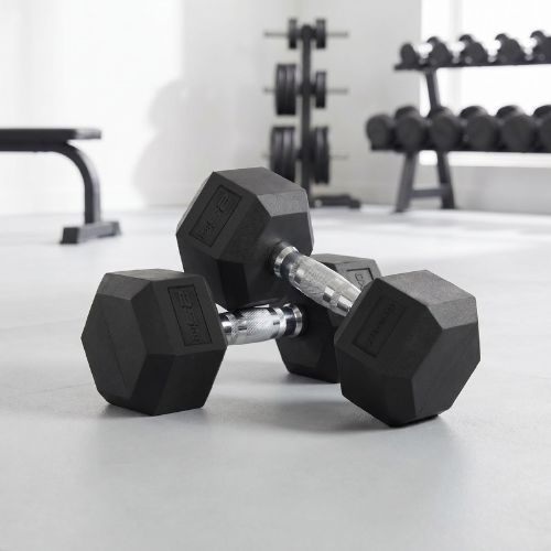 XTREXO Hex HXD250 rubberised dumbbell 25 kg