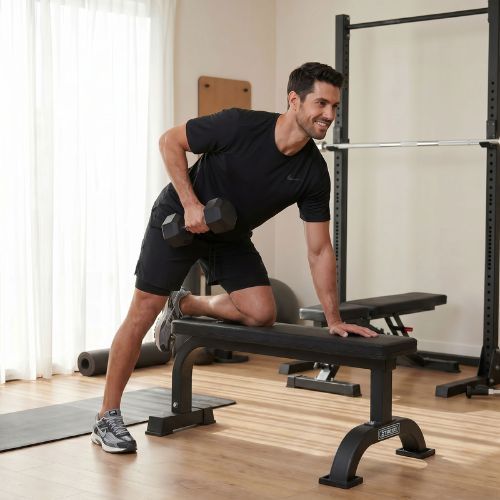 XTREXO Hex HXD75 rubberised dumbbell 7.5 kg