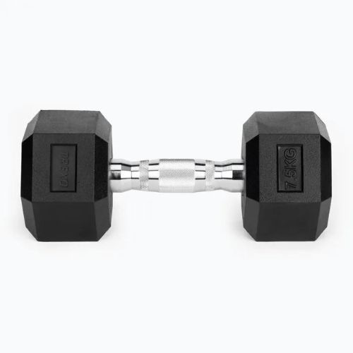 XTREXO Hex HXD75 rubberised dumbbell 7.5 kg