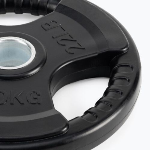 XTREXO black rubberised cast iron weight RW10 10 kg