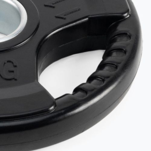 XTREXO black rubberised cast iron weight RW5 5 kg