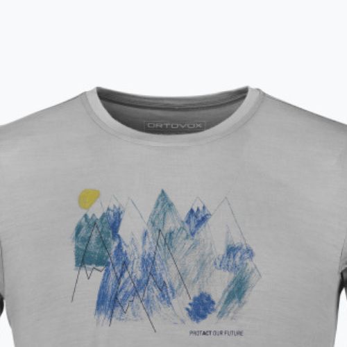 Men's trekking shirt Ortovox 140 Cool Mtn Playground grey 88302