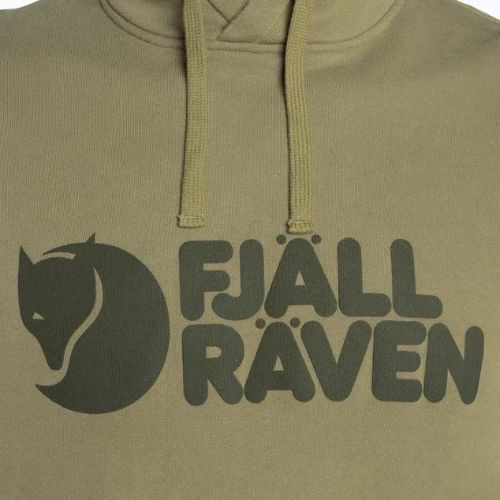 Men's trekking sweatshirt Fjällräven Logo Hoodie green F84144