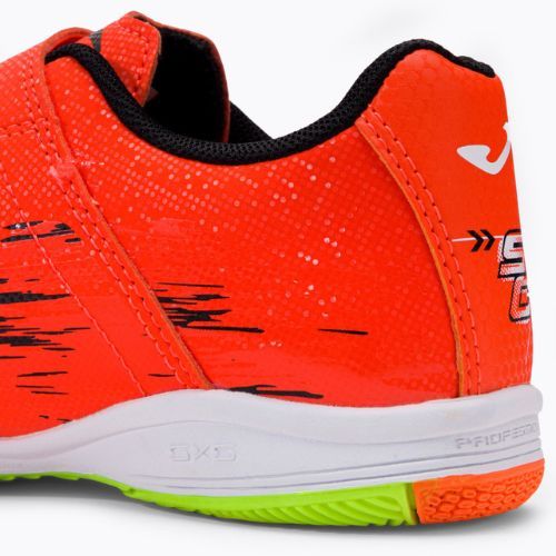 Joma Super Copa IN coral/green fluor children's football boots