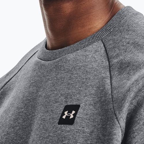 Under Armour men's training sweatshirt Rival Fleece Crew grey 1357096