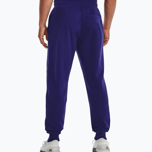 Under Armour men's training trousers Rival Fleece Joggers navy blue 1357128