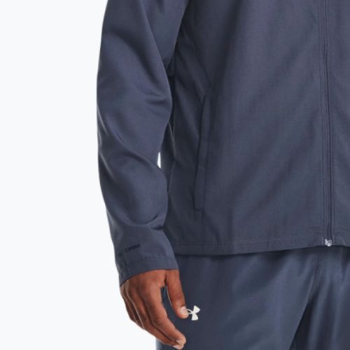 Men's Under Armour Storm Run Hooded Blue Running Jacket 1376795