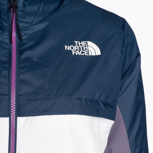 Women's wind jacket The North Face MA Wind Full Zip white-purple-blue NF0A825DIKC1