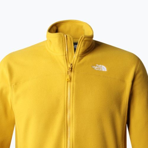 Men's fleece sweatshirt The North Face 100 Glacier FZ yellow NF0A5IHQH9D1