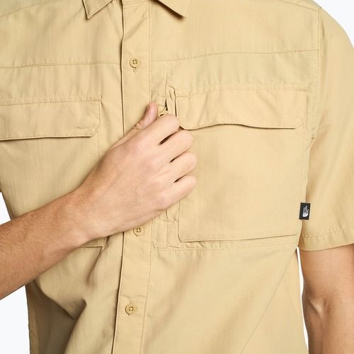 Men's hiking shirt The North Face Sequoia SS beige NF0A4T19LK51