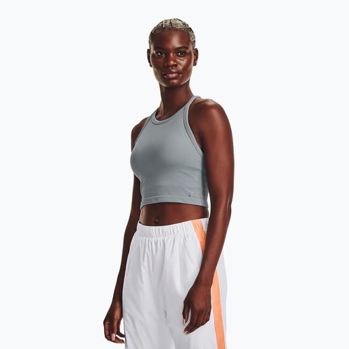 Women's training tank top Under Armour Rush Seamless Tank blue 1377597