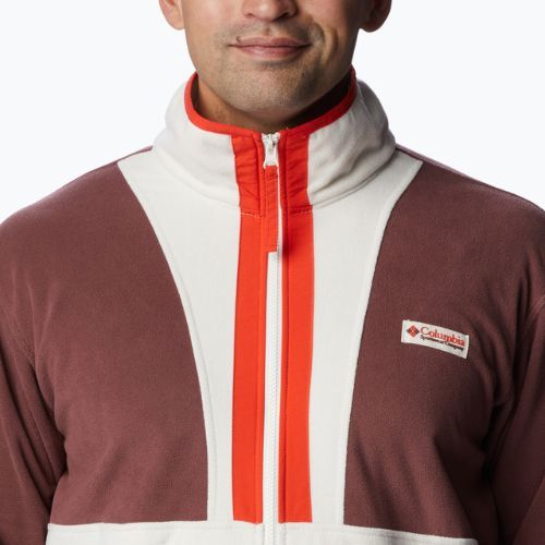 Columbia Back Bowl men's fleece sweatshirt maroon and beige 1890764640