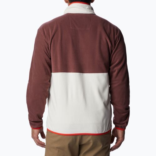 Columbia Back Bowl men's fleece sweatshirt maroon and beige 1890764640