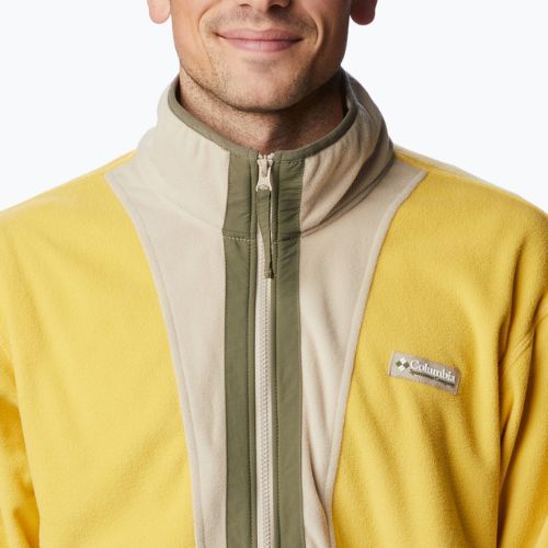 Columbia Back Bowl men's fleece sweatshirt yellow and beige 1890764743