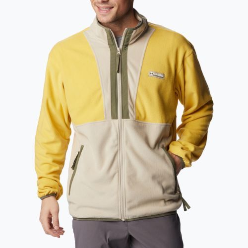 Columbia Back Bowl men's fleece sweatshirt yellow and beige 1890764743