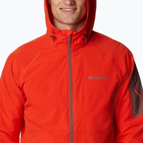 Men's Columbia Tall Heights Hooded Softshell Jacket Red 1975591839