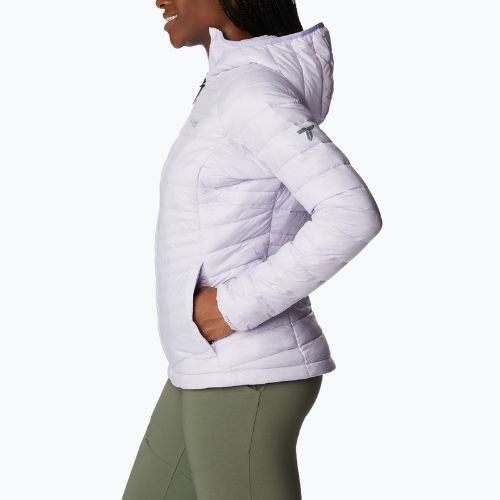 Columbia women's Platinum Peak Hooded down jacket purple 2008341568