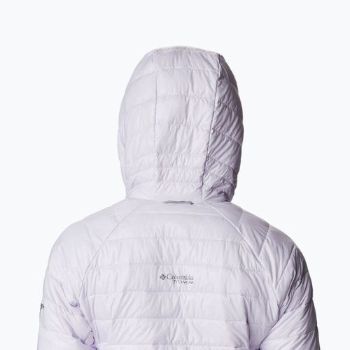 Columbia women's Platinum Peak Hooded down jacket purple 2008341568