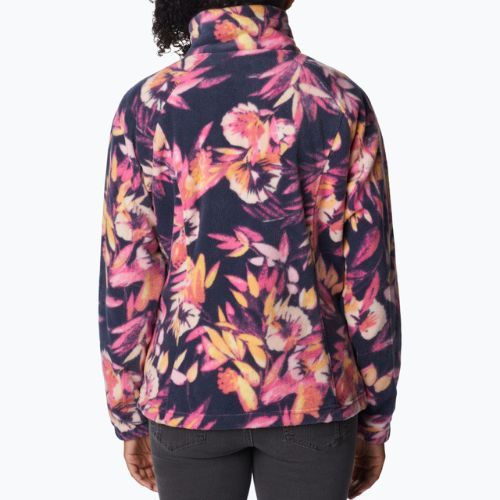 Columbia women's fleece sweatshirt Benton Springs Printed Fleece pink and navy 2021771