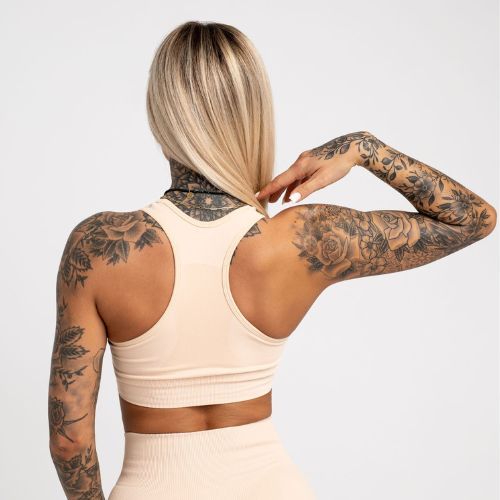 Gym Glamour Compress Almond 464 fitness bra