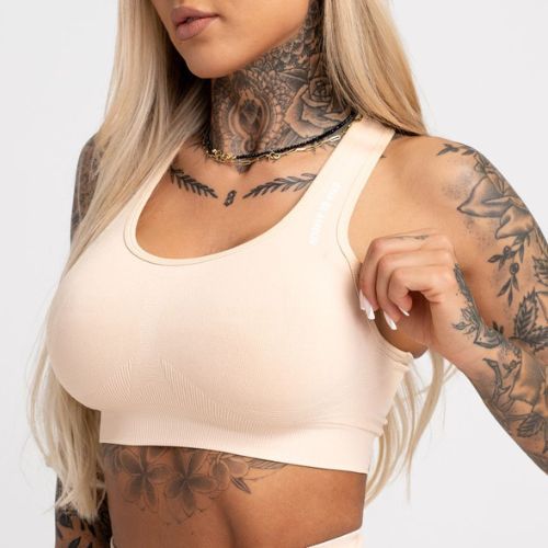 Gym Glamour Compress Almond 464 fitness bra