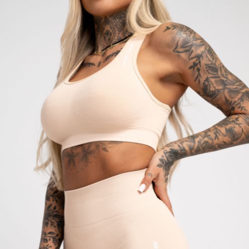 Gym Glamour Compress Almond 464 fitness bra