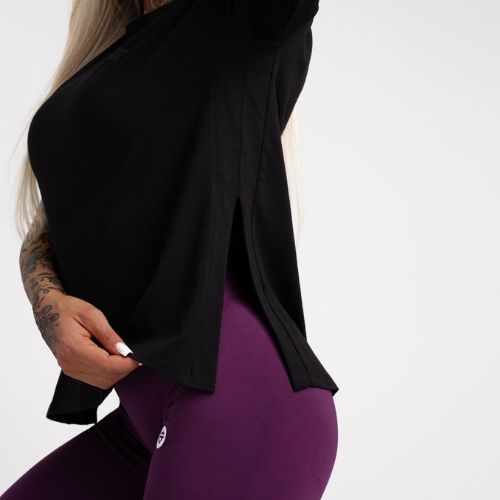 Women's training t-shirt Gym Glamour Glamour Black 417