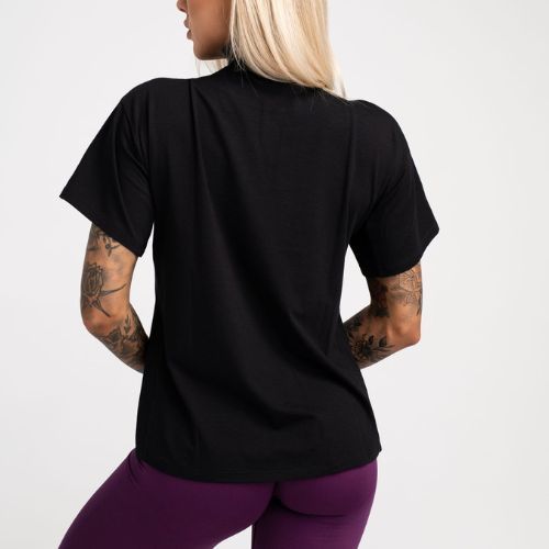 Women's training t-shirt Gym Glamour Glamour Black 417