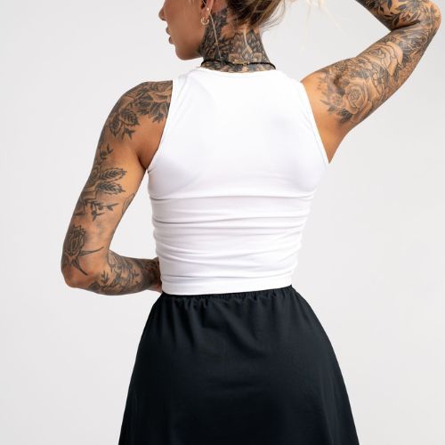 Women's workout top Gym Glamour Pull-on White 446