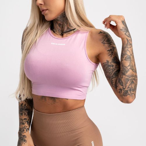 Women's workout top Gym Glamour Tied Pink 442