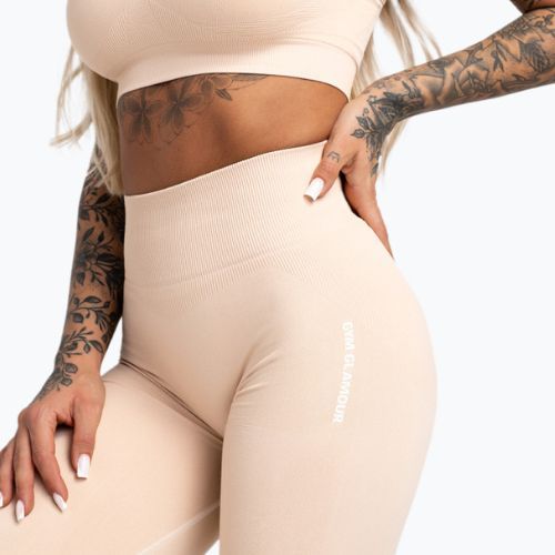 Women's training leggings Gym Glamour Compress Almond 456