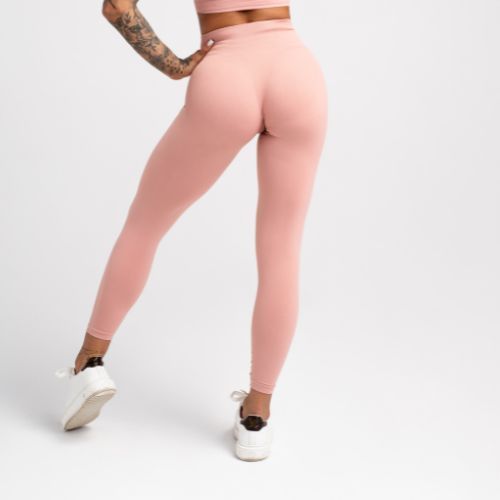 Women's training leggings Gym Glamour Compress Rose Tan 454