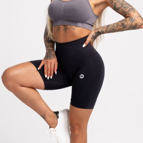 Women's training shorts Gym Glamour Flexible Anthracite 435