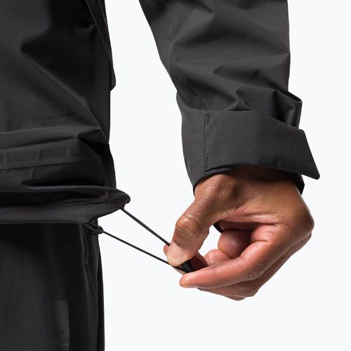 Jack Wolfskin men's Mainkai rain jacket black 1115761