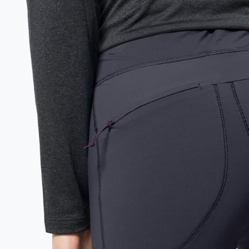 Women's trekking leggings Jack Wolfskin Salmaser Tights grey 1507781
