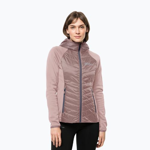 Jack Wolfskin women's Routeburn Pro Hybrid jacket pink 1710861