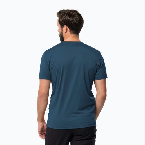 Jack Wolfskin Tech men's trekking t-shirt navy blue 1807072