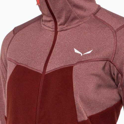 Salewa Puez Hybrid PL FZ Hoody women's fleece sweatshirt red 00-0000027389