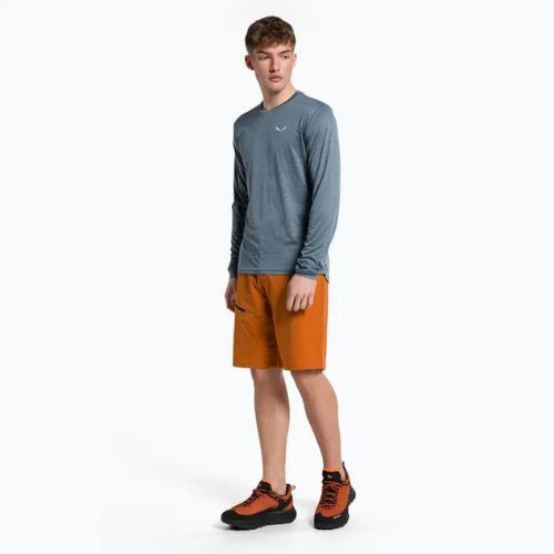 Men's trekking shirt Salewa Puez Melange Dry java blue melange 00-0000027453