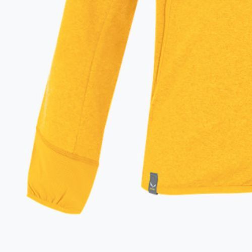 Salewa children's fleece sweatshirt Agner Melange PL FZ Hoody yellow 00-0000027768