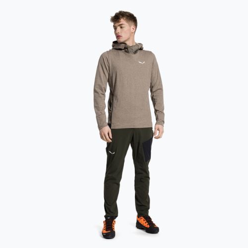 Salewa men's trekking sweatshirt Fanes Am Hoody brown 00-0000028226