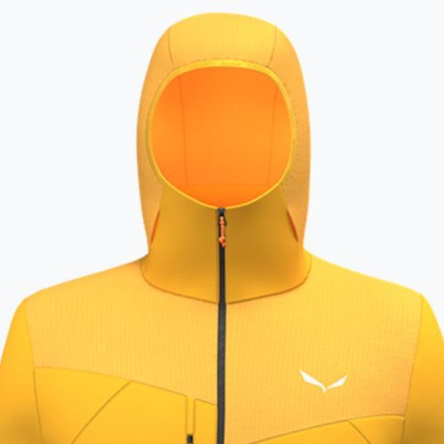 Salewa men's Agner Polarlite Hooded trekking sweatshirt yellow 00-0000028557
