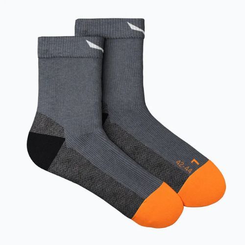 Men's trekking socks Salewa MTN TRN AM QRT grey 00-0000069034