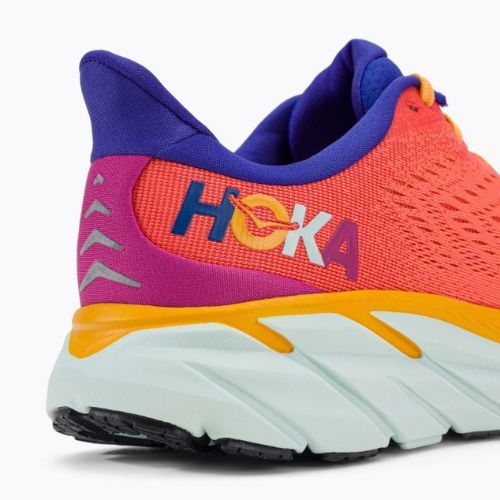 Women's running shoes HOKA Clifton 8 orange 1119394-FBLN
