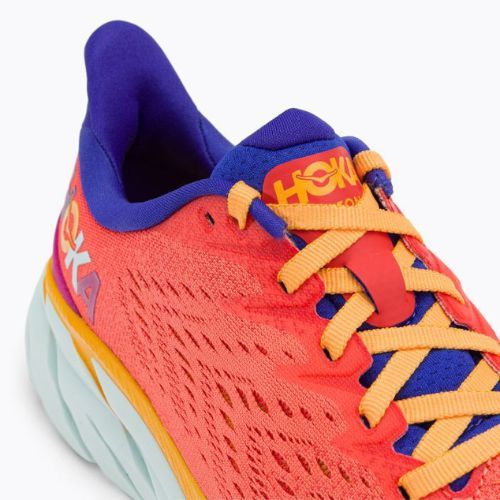 Women's running shoes HOKA Clifton 8 orange 1119394-FBLN