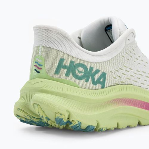 HOKA Kawana women's running shoes white and yellow 1123164-BDBB