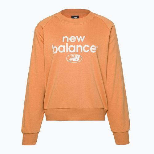 Women's training sweatshirt New Balance Essentials Reimagined Archive French Terry Crewneck brown WT31508SEI