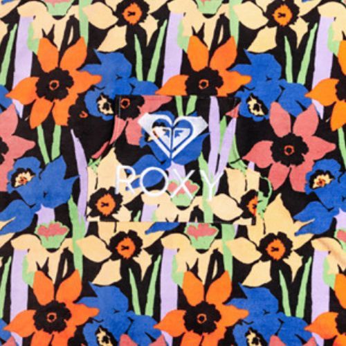 Women's ponchos ROXY Stay Magical Printed 2021 anthracite flower jammin